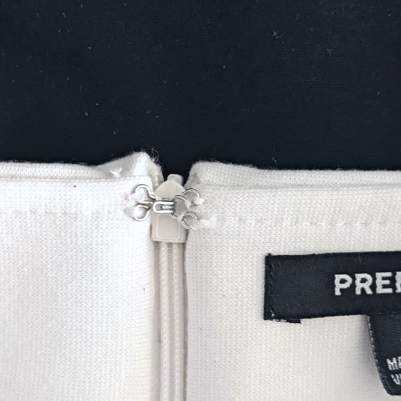 Premise White Pencil Skirt with Back Slit Size 4 - Picture 7 of 15